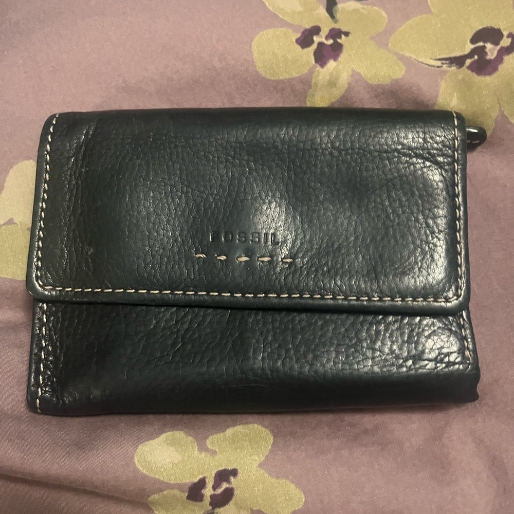 Fossil Black Leather Wallet
